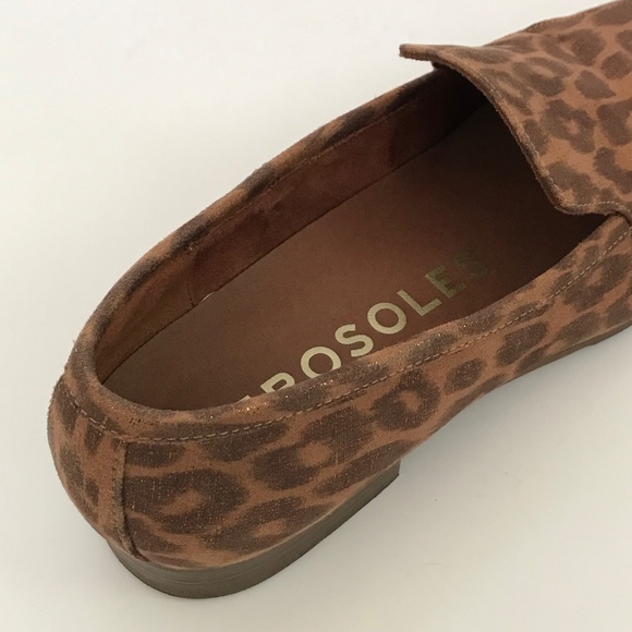AEROSOLES Paynes Leopard Loafers Slip On Flats Cheetah Brown Tan Women’s Size 7 - Picture 12 of 16
